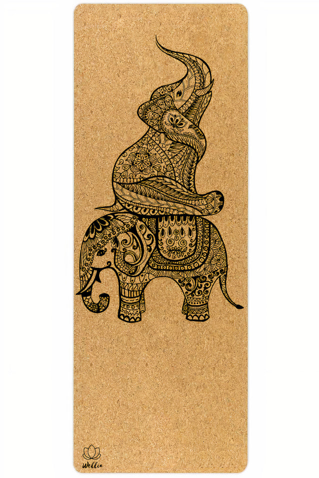 Elephanteau : tapis de yoga 5mm écologique et bio en liège