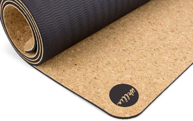 Soleil Levant : tapis de yoga écologique et biodégradable en liège naturel 5mm